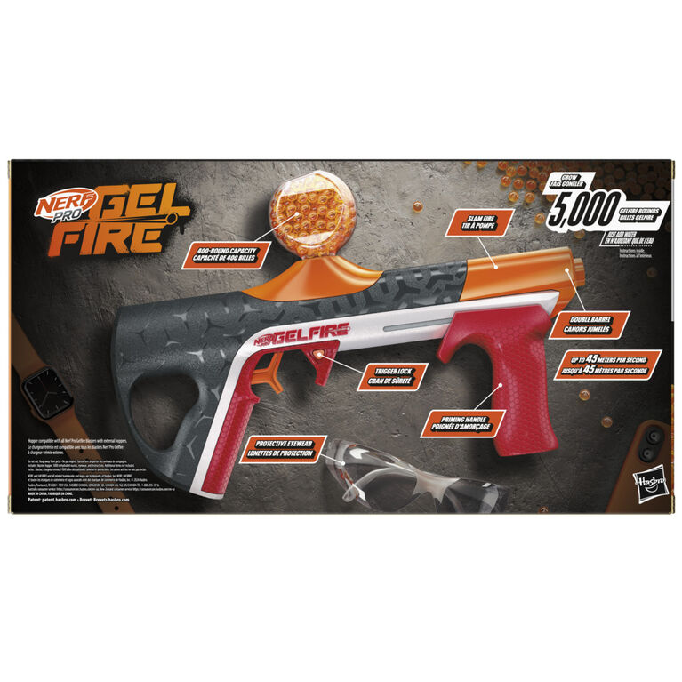 Nerf Pro Gelfire Quadrant Blaster and 5,000 Gelfire Rounds