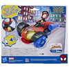 Marvel Spidey and His Amazing Friends, Techno-Quad lumineux, jouet préscolaire avec sons, lumières et figurine Spidey