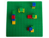 Strictly Briks - Double Sided Silicone Mat - 15" x 15" - Compatible with Large and Small Pegs - Green