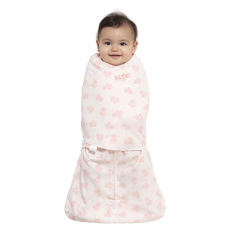HALO SleepSack Swaddle - Cotton - Blush Rose - Newborn