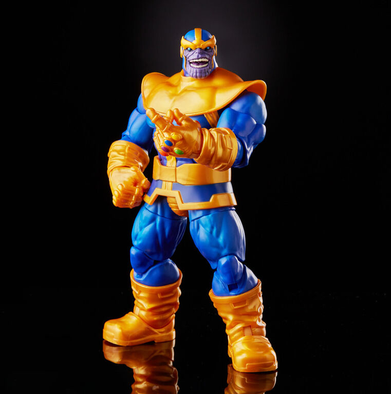 Hasbro Marvel Legends Series, figurine de collection Thanos de 15 cm, design premium, 3 accessoires