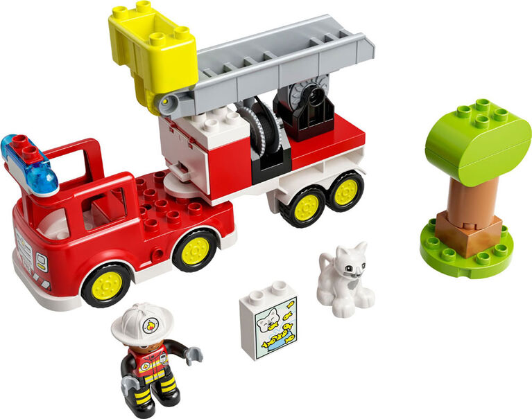 LEGO DUPLO Le camion de pompiers de secours 10969 Jeu de construction (21 pièces)