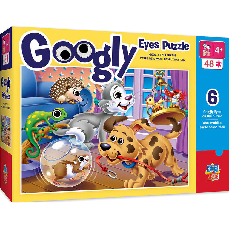 Googly Eyes Right Fit 48 Piece Kids Puzzle - English Edition