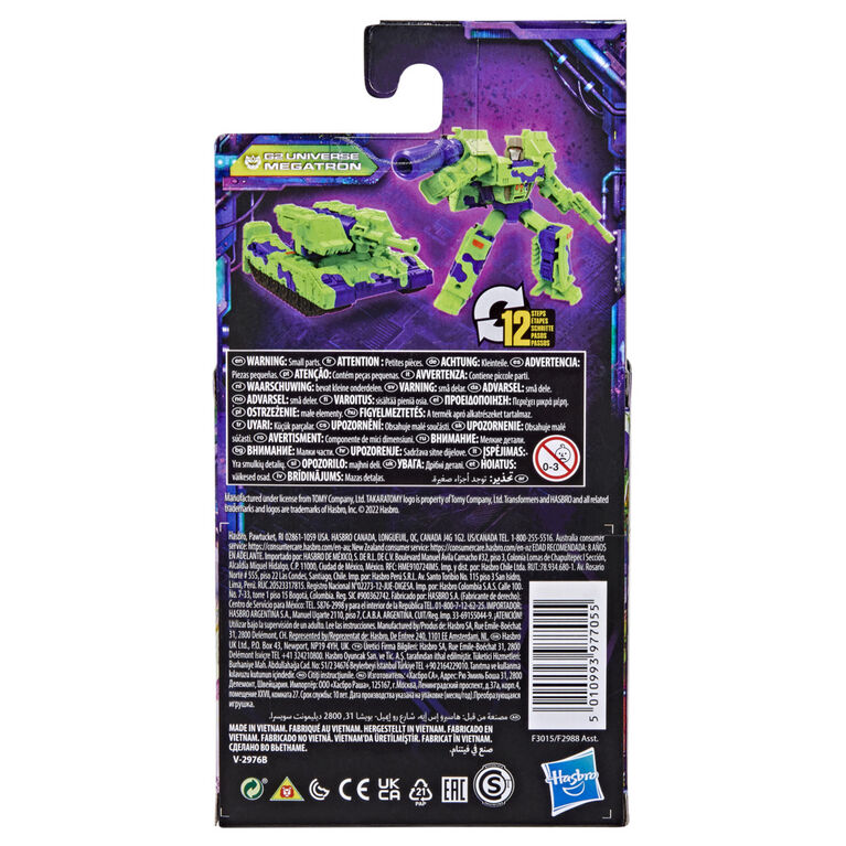 Transformers Toys Generations Legacy Core G2 Universe Megatron Action Figure, 3.5-inch