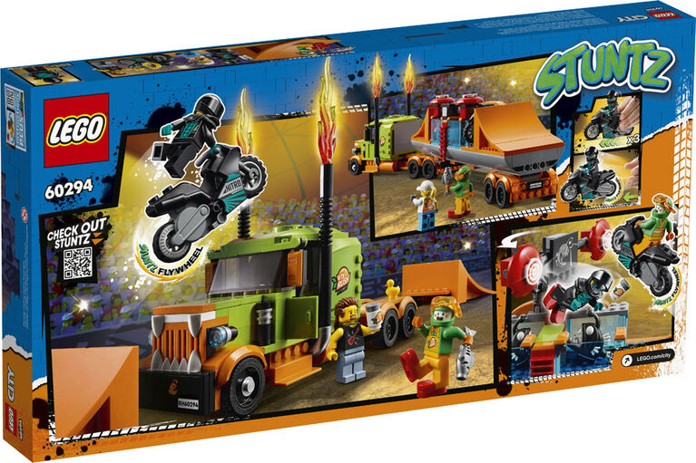 LEGO City Stuntz Le camion du spectacle de cascades 60294 (420 pièces)