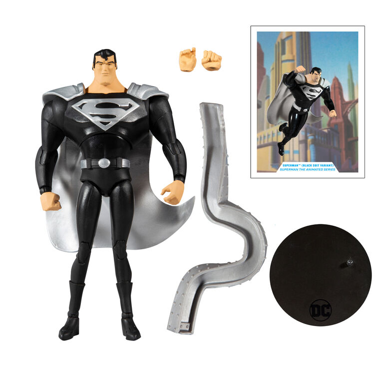 DC Multiverse 7" Figure-Superman (Black Suit Variant)