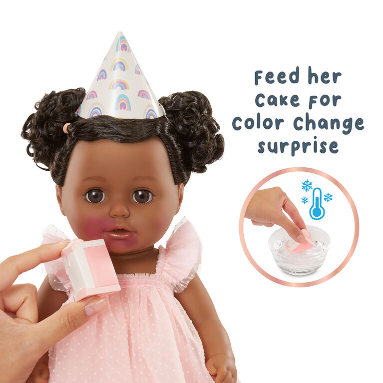 Poupon d'anniversaire BABY born Harper - yeux brun foncé
