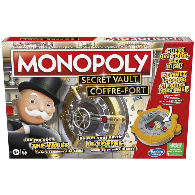 Monopoly Coffre-fort, jeu de plateau
