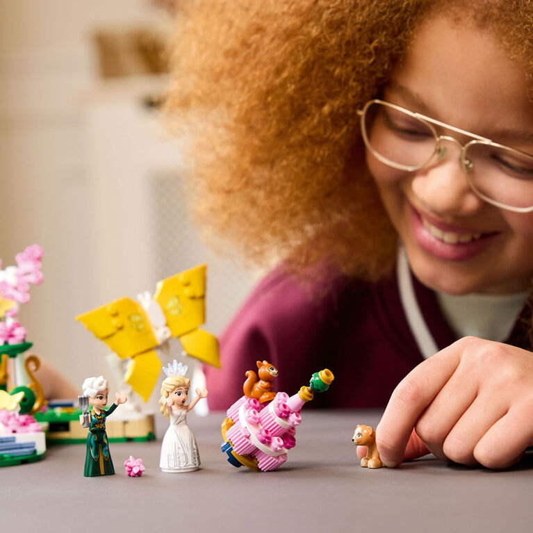 LEGO Wicked Glinda's Wedding Day Set, Butterfly Toy Inspires Role-Play Activities for Kids 75688