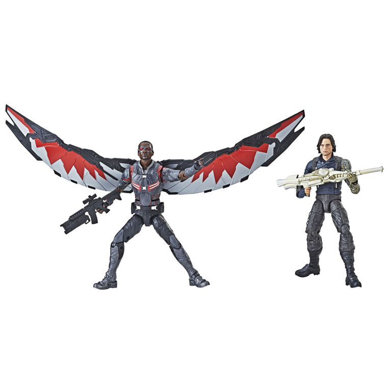 Marvel Legends Series - Duo de 15 cm avec le soldat de l'hiver et Marvel's Falcon - Notre exclusivité