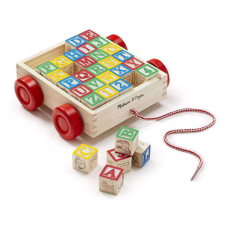 Classic ABC Block Cart - English Edition