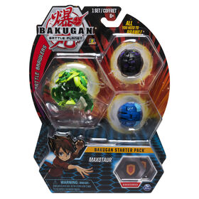 Bakugan Starter Pack 3-Pack, Maxotaur, Collectible Transforming Creatures