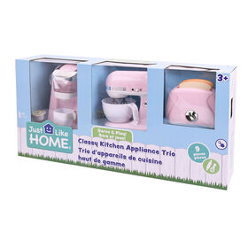 Just Like Home - Classy Kitchen Appliance Trio - Pink