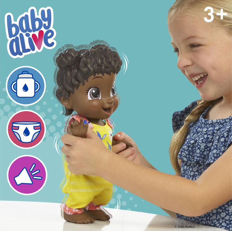 Baby Alive Baby Gotta Bounce Doll, Kangaroo Outfit, Bounces with 25+ SFX and Giggles, Drinks and Wets