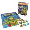 TMNT, 100-Piece Double Sided Jigsaw Puzzle 2-in-1 Ninja Turtles Heroes and Villians Kids Puzzles