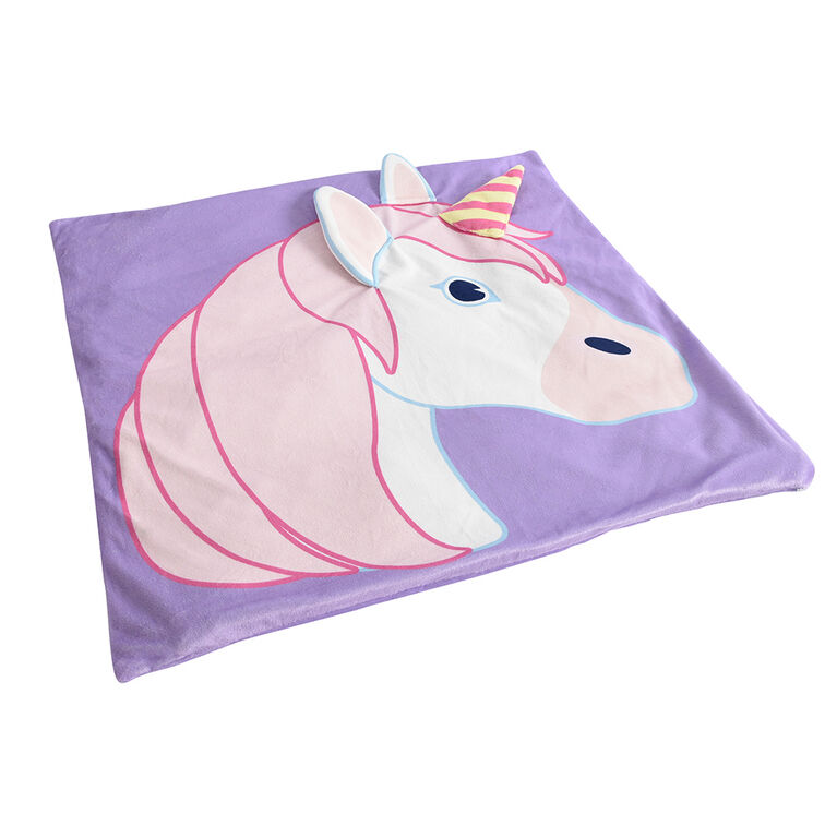 Emoji Unicorn Kids Weighted Lap Blanket (21"x 21") 4lbs