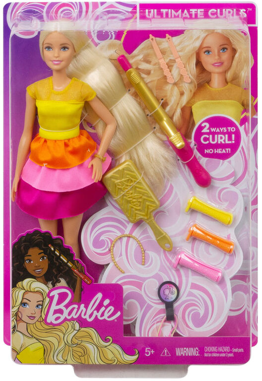 Barbie - Boucles suprêmes - Poupee et coffret de jeu