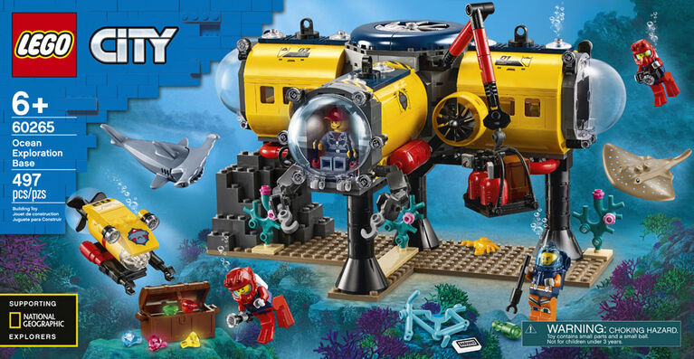 LEGO City Oceans Ocean Exploration Base 60265 - English Edition (497 pieces)