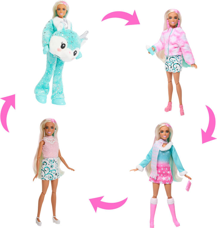 Barbie Cutie Reveal Advent Calendar with Doll and 24 Surprises
