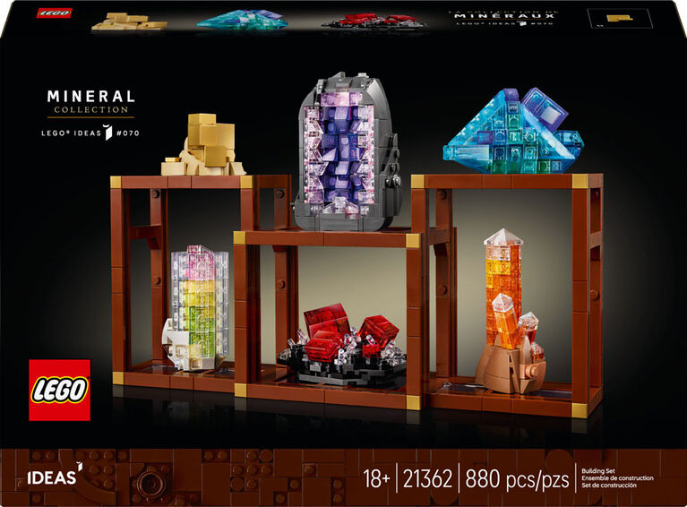 LEGO Ideas Mineral Collection Building Set for Adults - Customizable Bedroom or Office Décor - 21362