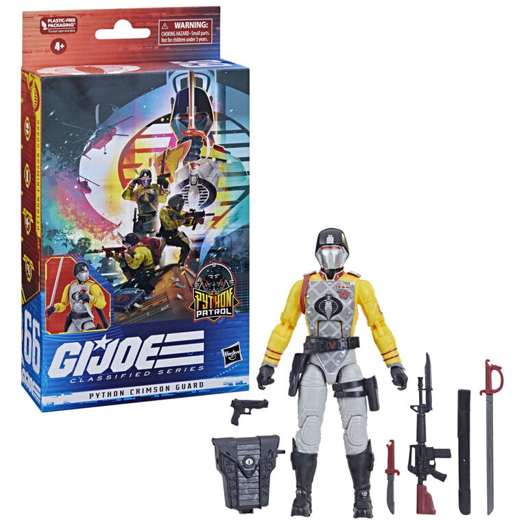 G.I. Joe Classified Series Python Crimson Guard, Collectible G.I. Joe Action Figures, 66, 6 inch Action Figures For Boys and Girls - R Exclusive