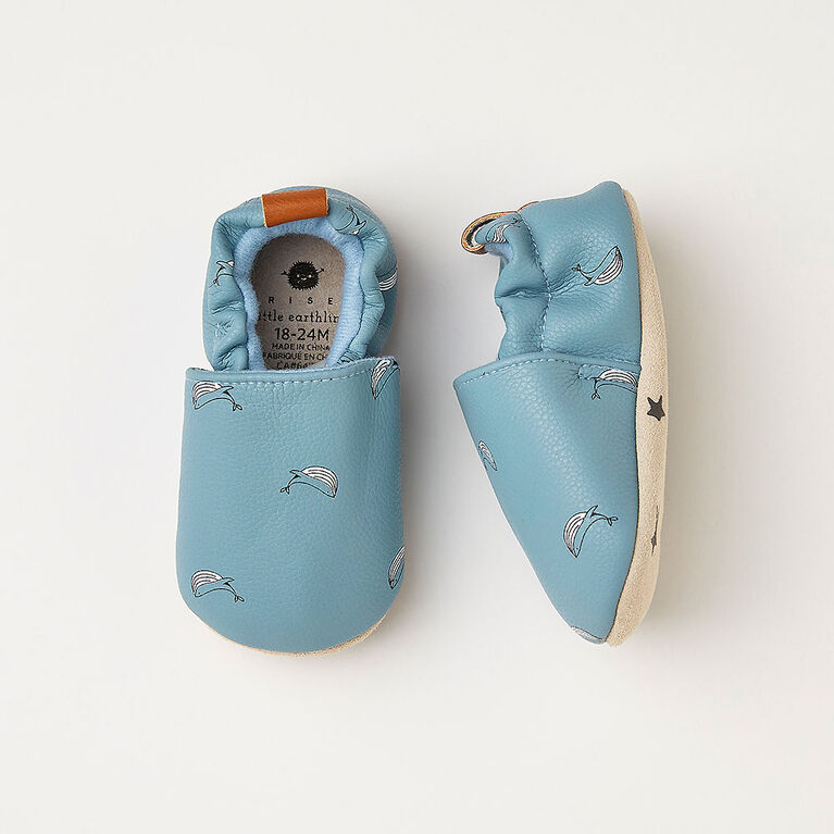 0-3m chaussures pour bébé - bleu pâle