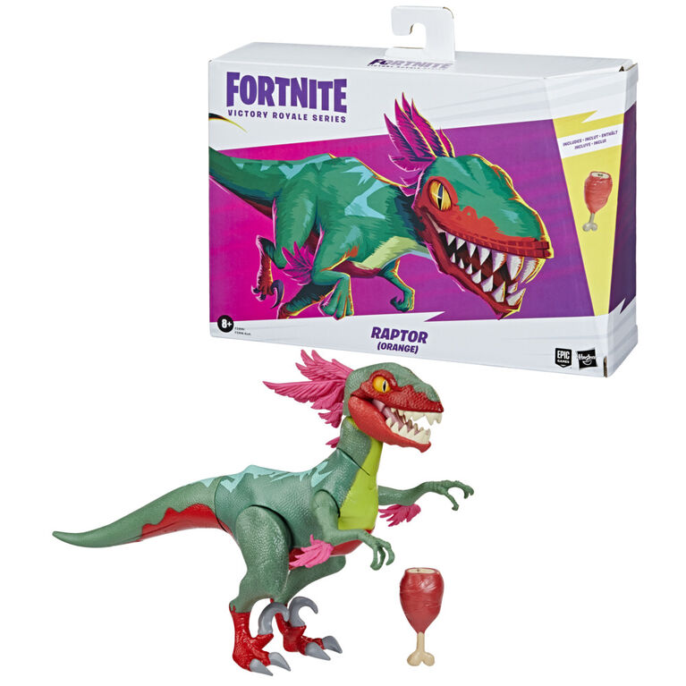Hasbro Fortnite Victory Royale Series Raptor (Orange) Collectible Action Figure with Accessories 6-inch