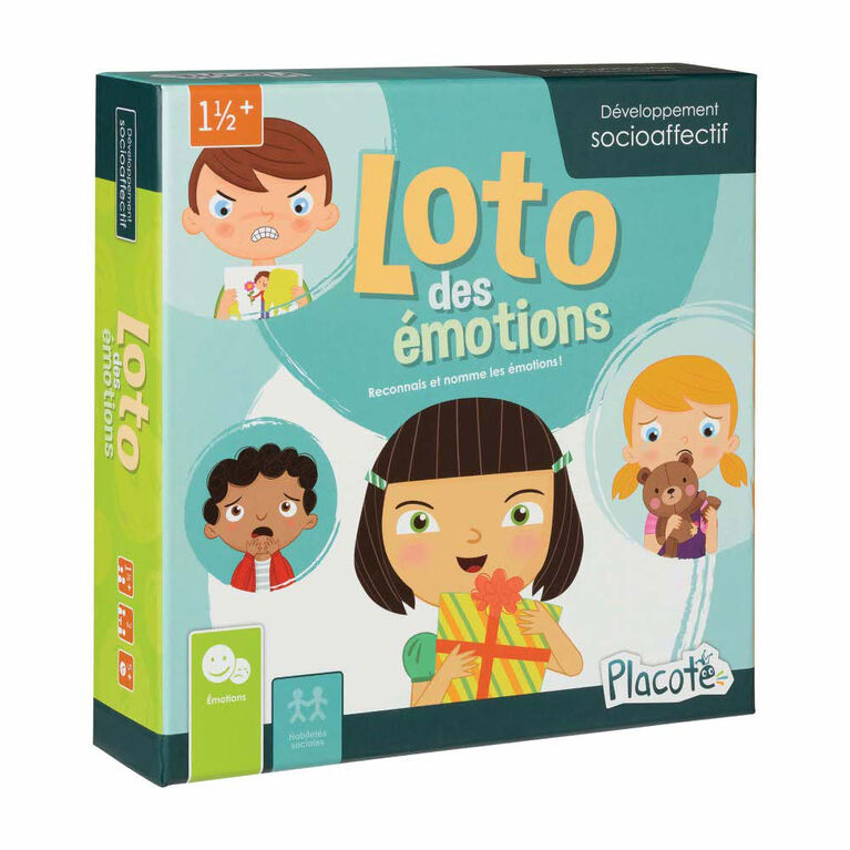 Loto des émotions - Placote - jeu éducatif - Édition française