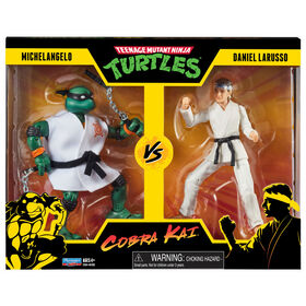 Teenage Mutant Ninja Turtles vs Cobra Kai: Michelangelo vs Daniel LaRusso - 6" Figures (2-Pack) - English Edition