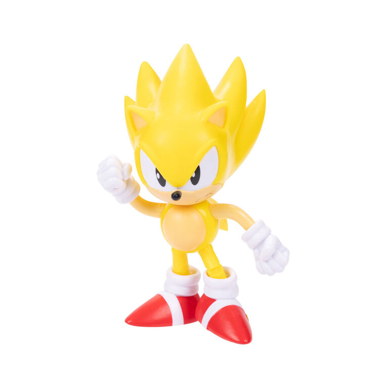 Sonic 4 Inch Figure - Super Sonic with Red Spring