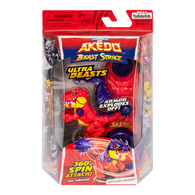 Les légendes d'Akedo Beast Strike ULTRA BEASTS avec attaque rotative à 360 degrés, nouveau contrôleur Battlespin, action Mini Battling Beast