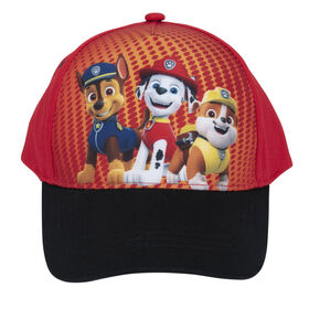 Nickelodeon Paw Patrol Toddler Baseball Cap With Marshal, Chase And Rubble Red