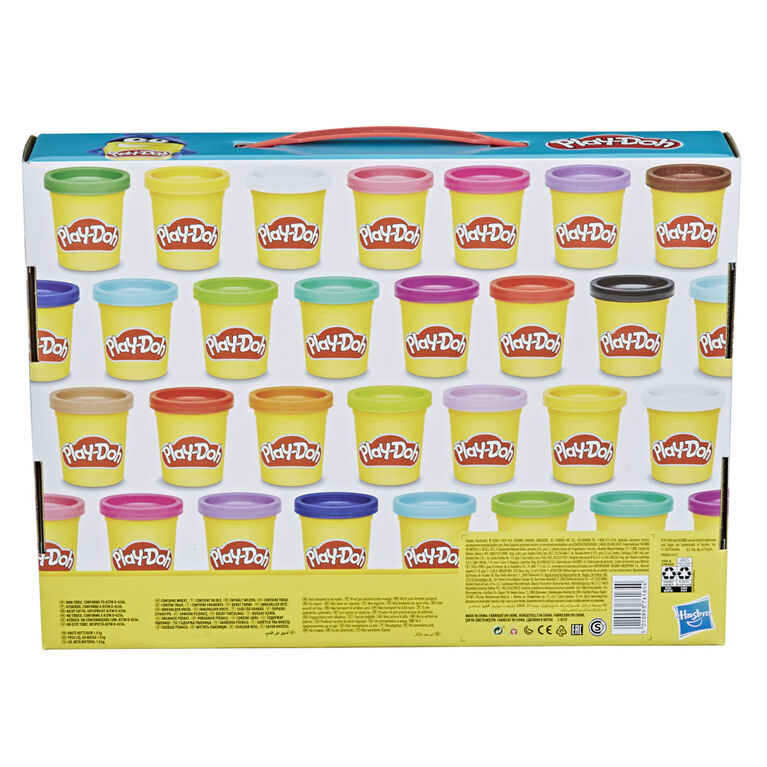 Play-Doh, Couleurs créatives, assortiment de 35 pots de pâte à modeler atoxique, pour enfant, couleurs assorties, pots de 56 g