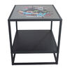 Phoenix Minecraft Side Table with Storage Shelf