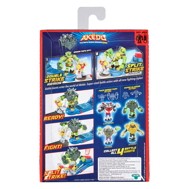 Akedo Ultimate Arcade Warriors Battle Giants - Tonk