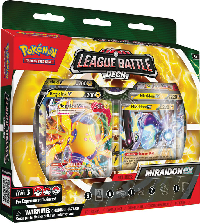 Deck de combat de ligue Pokémon Miraidon-ex - Édition anglaise
