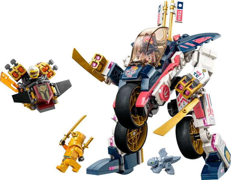 LEGO NINJAGO Sora's Transforming Mech Bike Racer 71792 Building Toy Set (384 Pcs)