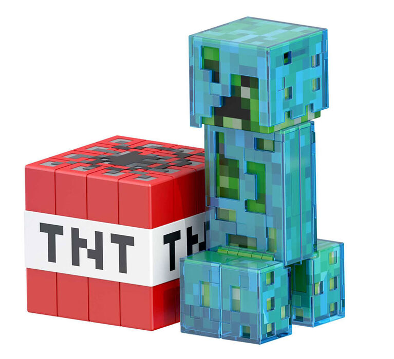 Minecraft Diamond Level Creeper, 5.5-inch Collector Action Figure