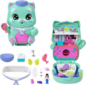 Polly Pocket Coffret Chat Mousaillon, micro-poupée, chats, access.