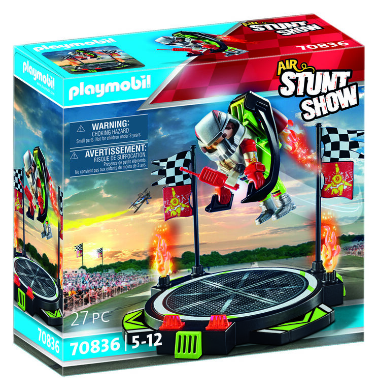 Air Stuntshow Pilote avec réacteur dorsal