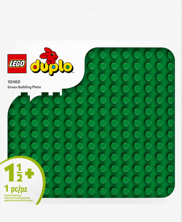 LEGO DUPLO Plaque de construction verte, Jouet de construction, la base d'exposition pour enfants suscite le jeu créatif 10460