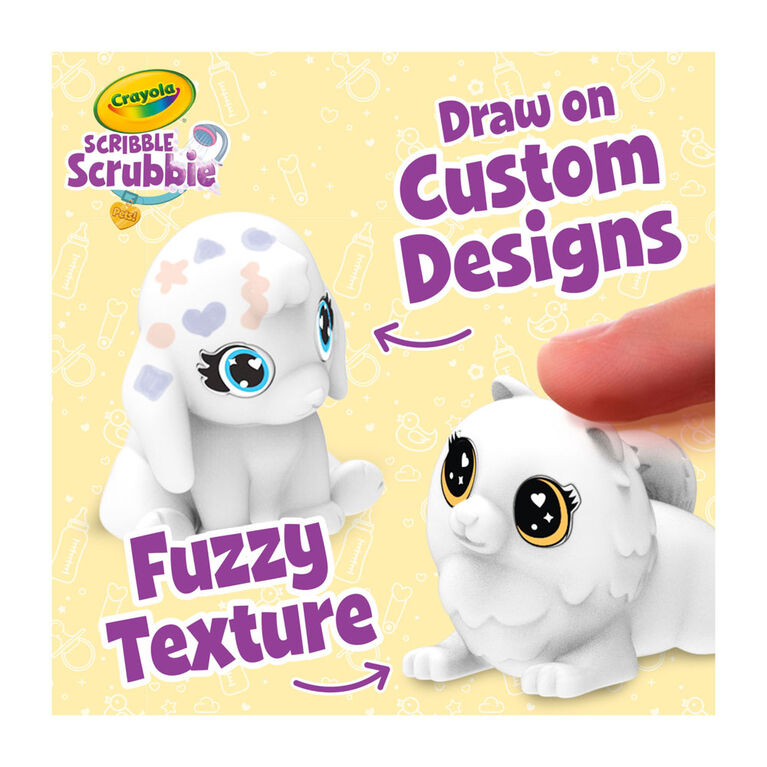 Ensemble de chambre à coucher pour bébés animaux Scribble Scrubbie de Crayola