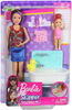 Barbie Skipper Babysitters Inc Dolls & Bath-Time Playset, Brown Hair With Red Shoes