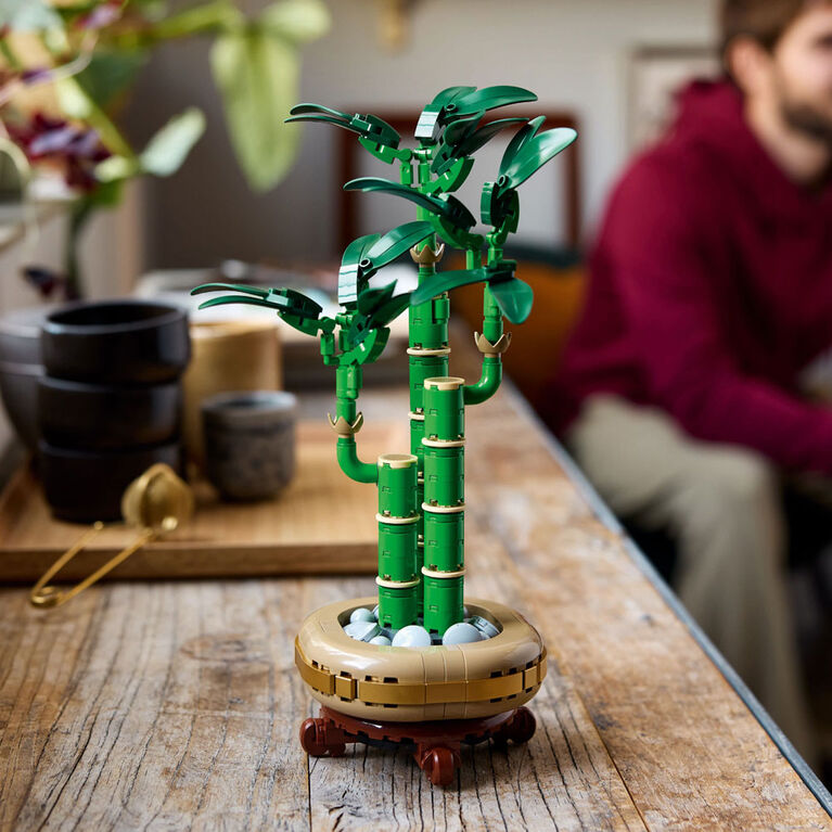 LEGO Botanicals Lucky Bamboo Building Set - Fake, Artificial Plants for Indoor Home Décor - 10344