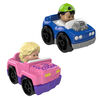 Fisher-Price Little People Wheelies 2-Pack, 4x4 & Hot Rod