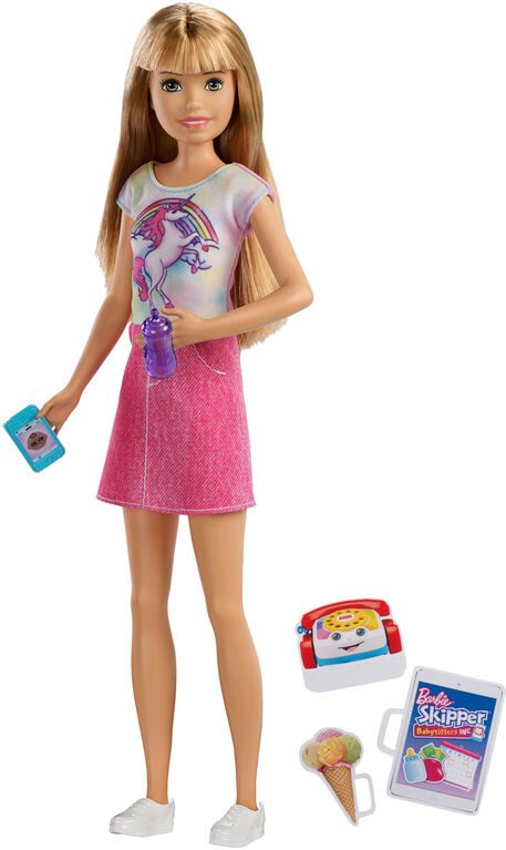 Ensemble poupée et accessoires Barbie Skipper Babysitters Inc.