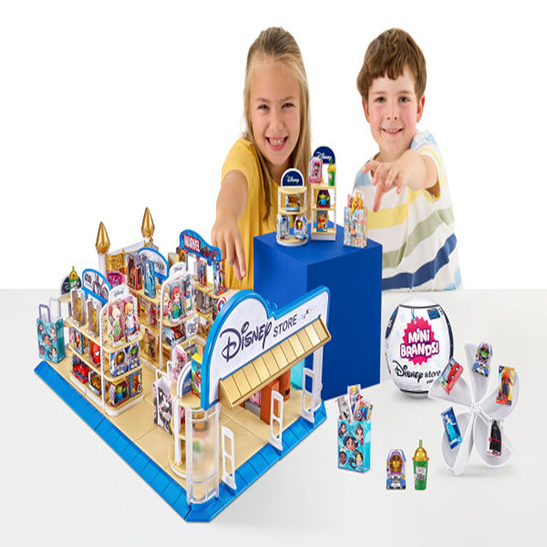 Ensemble de jeu de magasin de Mini Brands du magasin Disney 5 Surprise comprend 5 Minis mystères dont 2 Minis exclusifs par ZURU