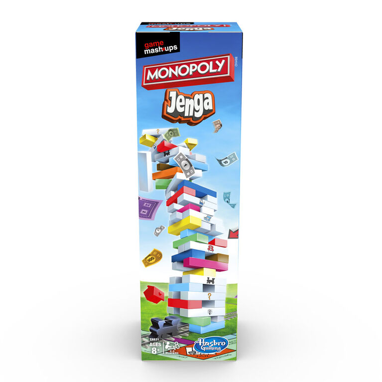 Monopoly et Jenga, deux grands jeux réunis - Édition anglaise - Notre exclusivité