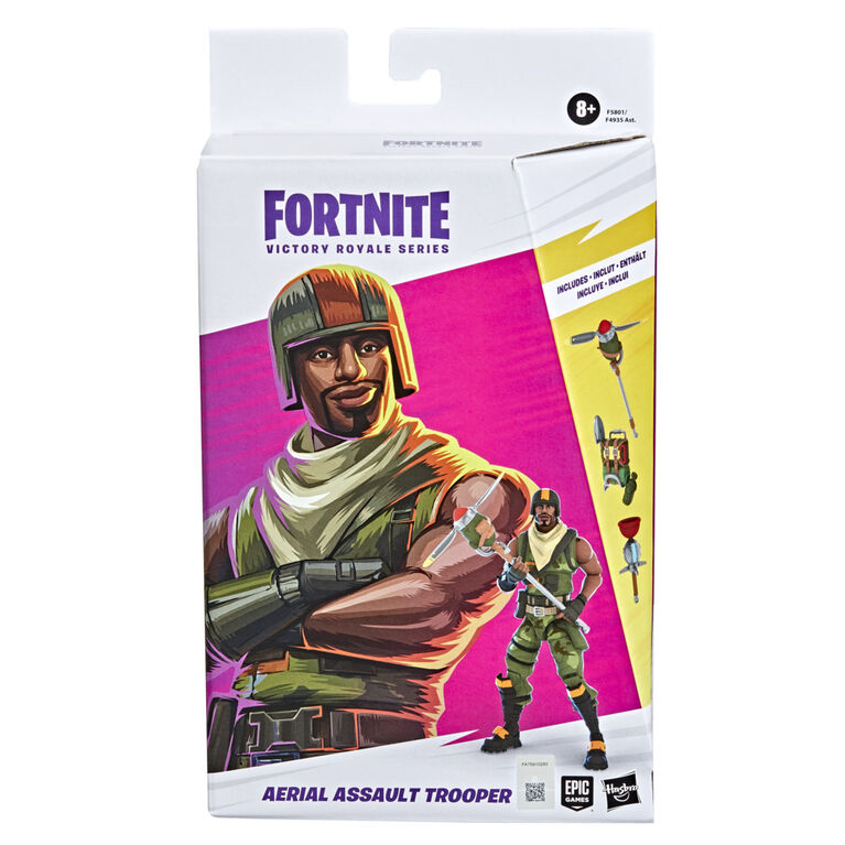 Hasbro Fortnite Victory Royale Series Aerial Assault Trooper Collectible Action Figure with Accessories, 6-inch Scale