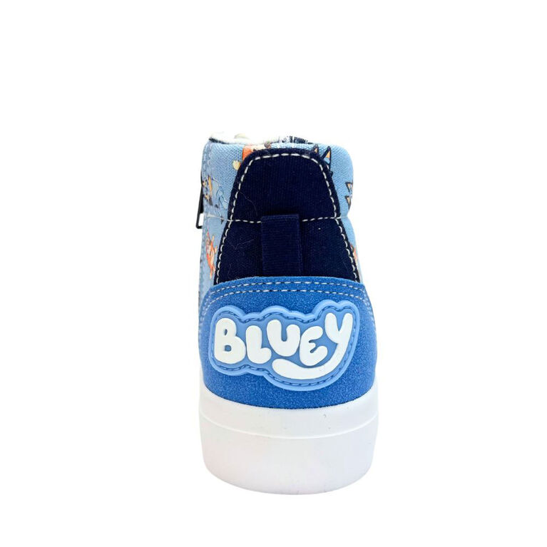Bluey - sneaker montante pour tout-petit - bluey - bleu - 6